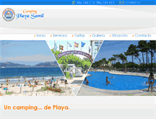 Tablet Screenshot of campingplayasamil.com
